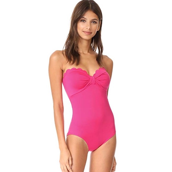 kate spade Other - NWT Kate Spade scalloped onepiece, Tagine pink, S